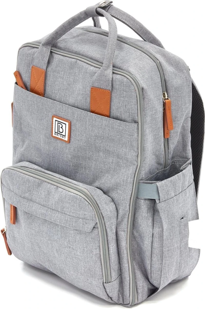 Brisby Slijtvaste Luiertas – Verzorgingstas – Met Buggymontage - Lichtgrijs 13 Brisby Slijtvaste Luiertas – Verzorgingstas – Met Buggymontage - Lichtgrijs - Afbeelding 13