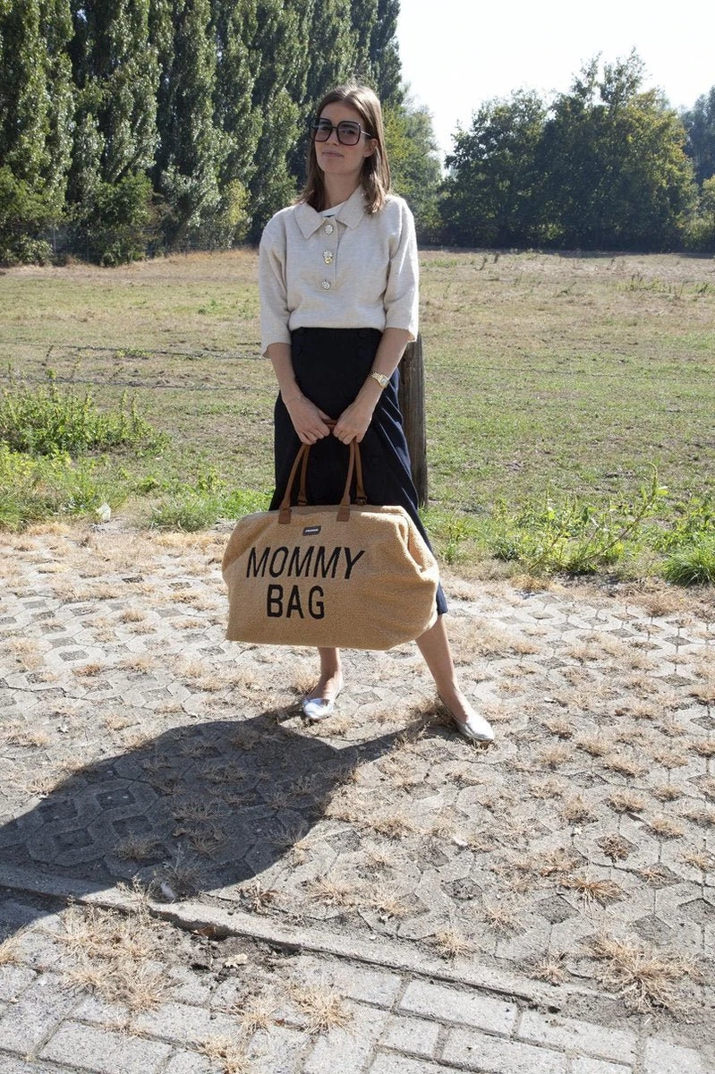 Childhome Mommy Bag Groot - Teddy - Beige 15 Childhome Mommy Bag Groot - Teddy - Beige - Afbeelding 15