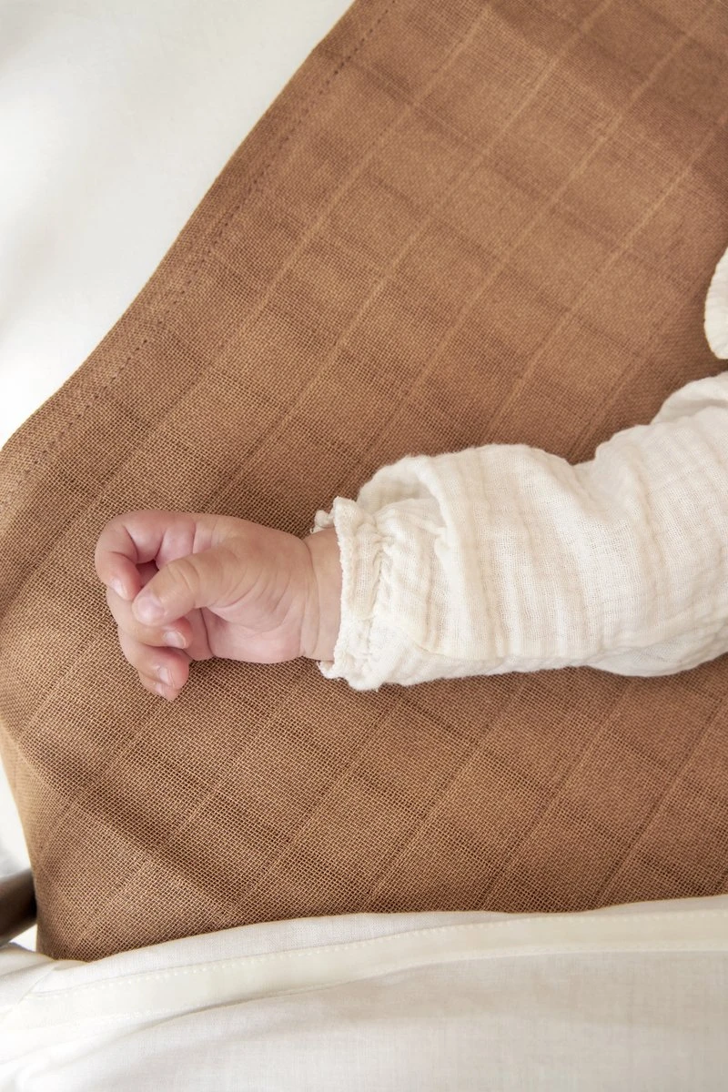 Meyco Mini Panther Hydrofiele Doeken - 3-pack - Toffee - 70x70cm 4 Meyco Mini Panther Hydrofiele Doeken - 3-pack - Toffee - 70x70cm - Afbeelding 4