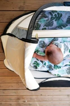 Deryan BabyBox Campingbedje - Baby Tentje - Cream -Aanbiedingen BIBS Winkel 800x1200 340