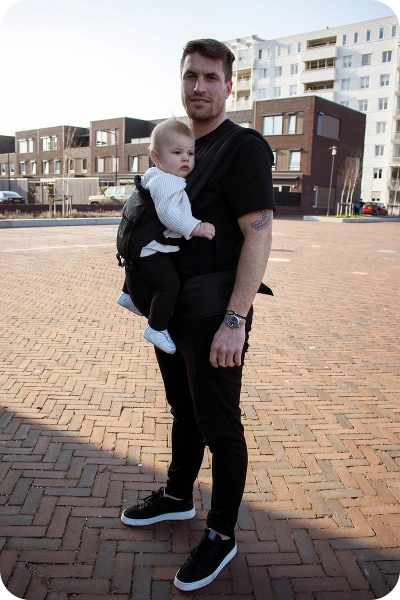 Deryan Pack Luxe Ergonomische Draagzak - Babydrager + Opbergvakjes - Zwart 14 Deryan Pack Luxe Ergonomische Draagzak - Babydrager + Opbergvakjes - Zwart - Afbeelding 14