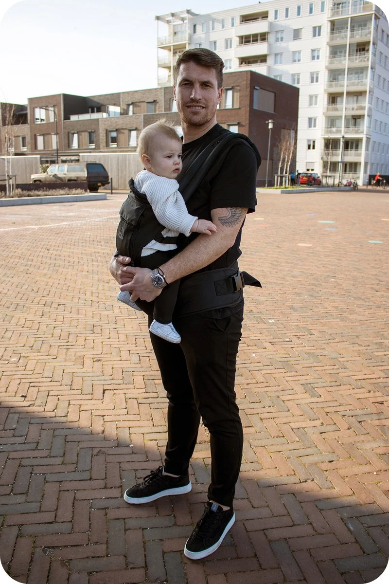 Deryan Pack Luxe Ergonomische Draagzak - Babydrager + Opbergvakjes - Zwart 16 Deryan Pack Luxe Ergonomische Draagzak - Babydrager + Opbergvakjes - Zwart - Afbeelding 16