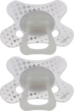 Difrax Fopspeen 20+ Maanden Natural Speen - Glow In The Dark - 2 Stuks