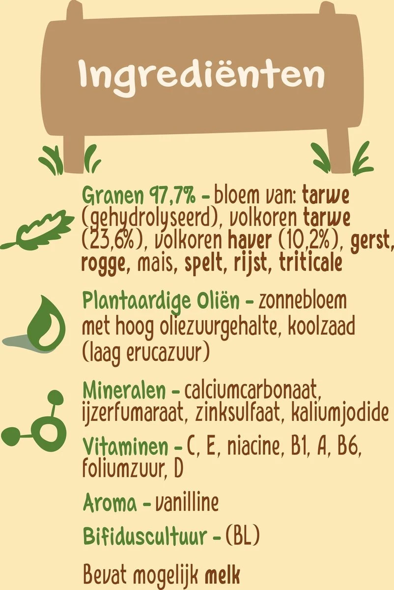 Nestlé Baby Cereals 8 Granen - Baby Pap - Vanaf 12 Maanden - 3 Stuks - Totaal 48 Porties 8 Nestlé Baby Cereals 8 Granen - Baby Pap - Vanaf 12 Maanden - 3 Stuks - Totaal 48 Porties - Afbeelding 8