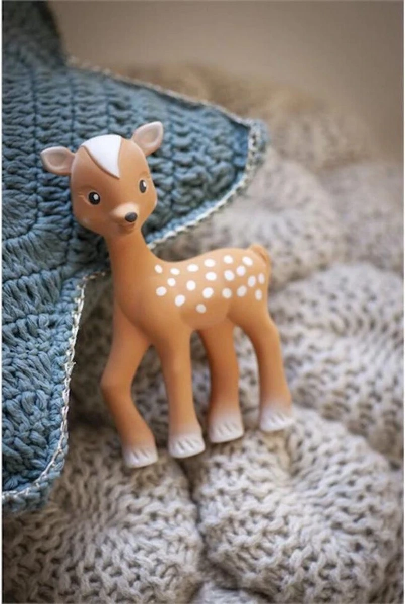 Sophie De Giraf- Bijtspeelgoed - FanFan Het Hertje - 100% Natuurlijk Rubber 3 Sophie De Giraf- Bijtspeelgoed - FanFan Het Hertje - 100% Natuurlijk Rubber - Afbeelding 3