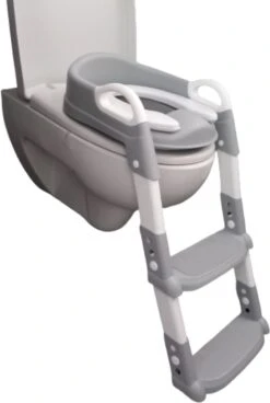 WC Verkleiner- WC Verkleiner Met Trapje- Extra Veilig- Opvouwbaar- Verstelbaar - Grijs & Wit - Toilet Trainer Voor Kind En Peuter -Aanbiedingen BIBS Winkel 806x1200 1