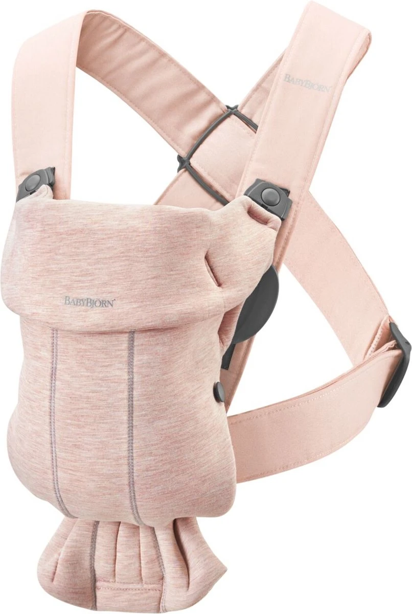 BabyBjörn Draagzak Mini - 3D Jersey - Lichtroze 9 BabyBjörn Draagzak Mini - 3D Jersey - Lichtroze - Afbeelding 9