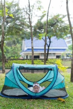 Deryan Peuter Luxe Campingbedje – Inclusief Zelfopblaasbare Matras - Ocean -Aanbiedingen BIBS Winkel 807x1200 4