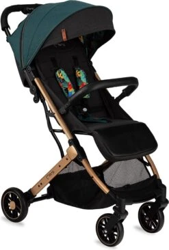 MoMi Wandelwagen - Compacte Lichtgewicht Buggy - Estelle - Green-Gold (geschikt Van 6mnd - 15kg) -Aanbiedingen BIBS Winkel 810x1200 16