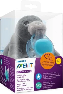 Philips Avent Snuggle SCF348/14 Knuffelspeen - 0-6 Maanden - Zeehondje -Aanbiedingen BIBS Winkel 813x1200 10