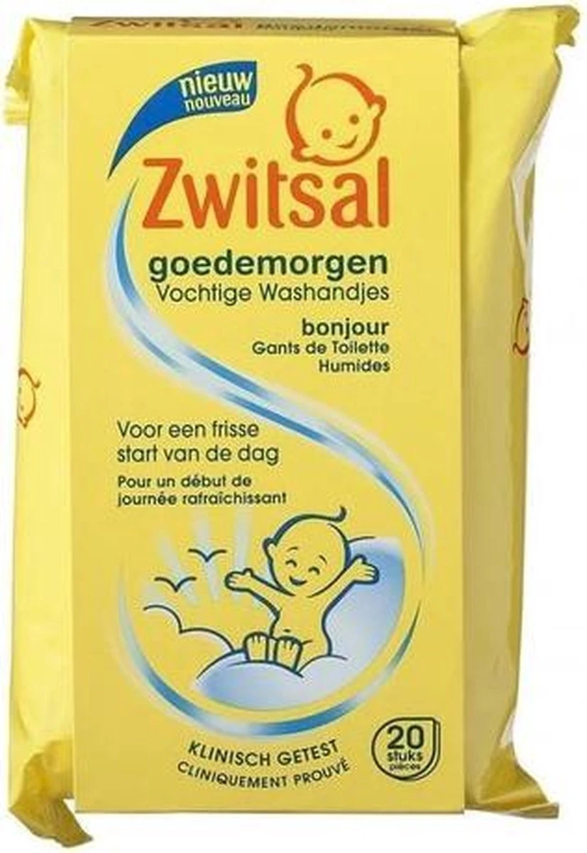 Zwitsal Goedemorgen Baby Vochtige Washandjes - 20 Stuks 9 Zwitsal Goedemorgen Baby Vochtige Washandjes - 20 Stuks - Afbeelding 9