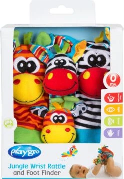 Playgro Pols- En Voetrammelaarset Zebra & Giraf - Set Van 4 Stuks, 2 Polsbandjes En 2 Rammelsokjes -Aanbiedingen BIBS Winkel 828x1200 5