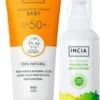 INCIA Zonnebrandcrème + Insectenspray | Baby & Kind Set | Geschikt Voor De Gevoelige Huid | Natuurlijk Middel Tegen Insectenbeten, Tekenbeten En Muggen | Bevat Geen DEET | Dierproefvrij | Vakantie Tip!
