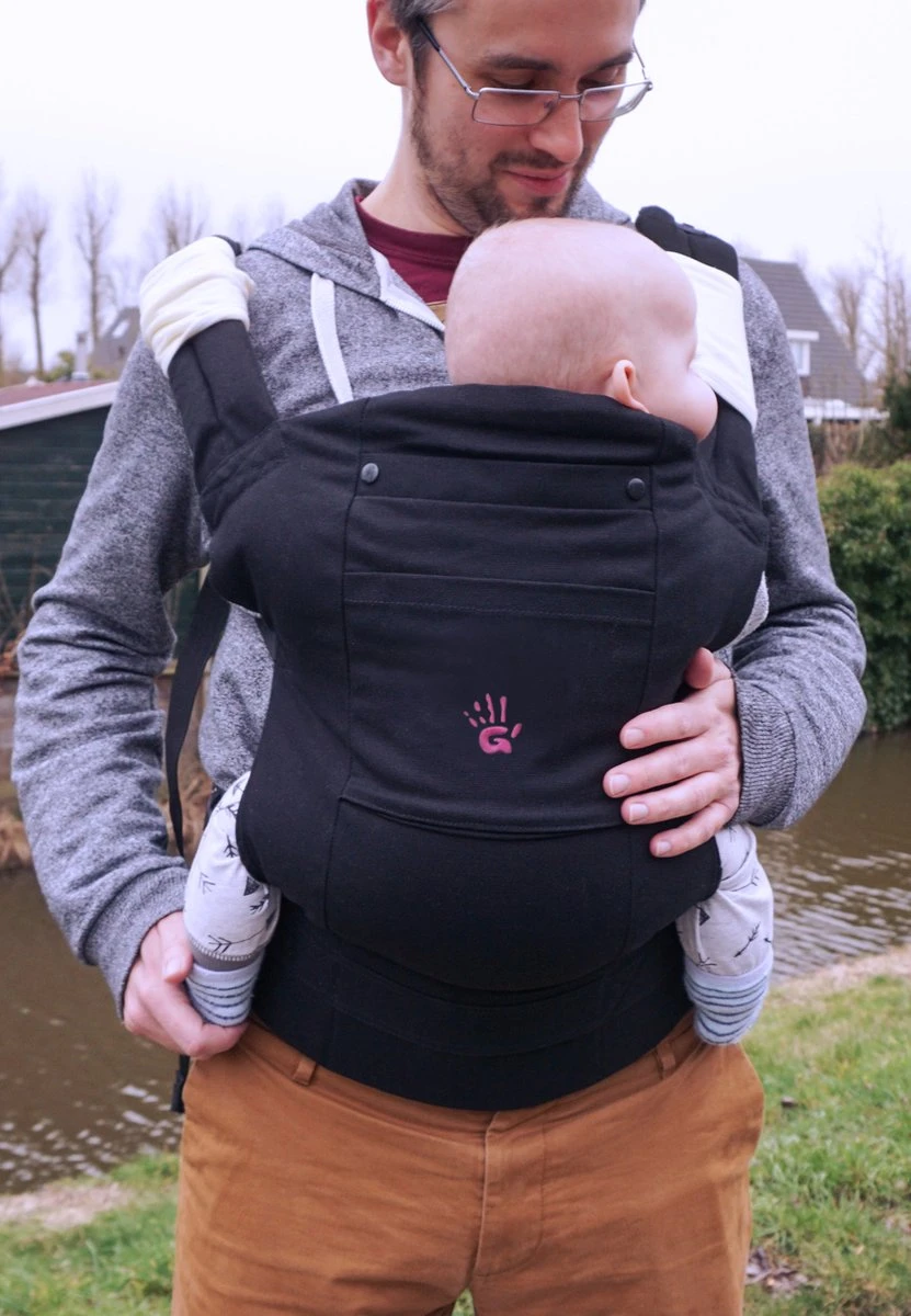Praktische Draagzak Baby - Zwart - Babydrager - Buikdrager En Rugdrager - Opbergtas Inbegrepen 9 Praktische Draagzak Baby - Zwart - Babydrager - Buikdrager En Rugdrager - Opbergtas Inbegrepen - Afbeelding 9