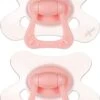 Difrax Fopspeen 12+ Maanden Natural Speen - Roze/Bubble Gum - 2 Stuks