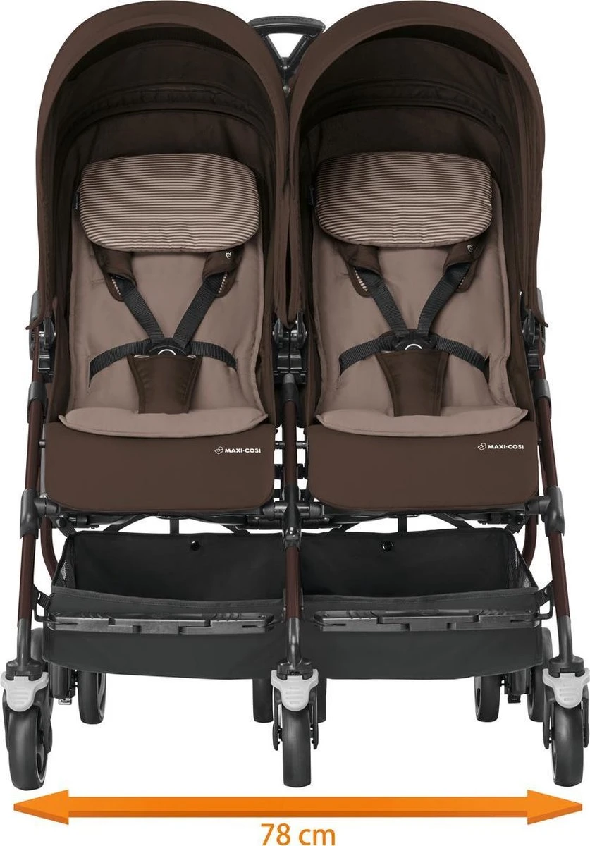 Maxi-Cosi Dana For2 - Duo Kinderwagen - Earth Brown 1 Maxi-Cosi Dana For2 - Duo Kinderwagen - Earth Brown