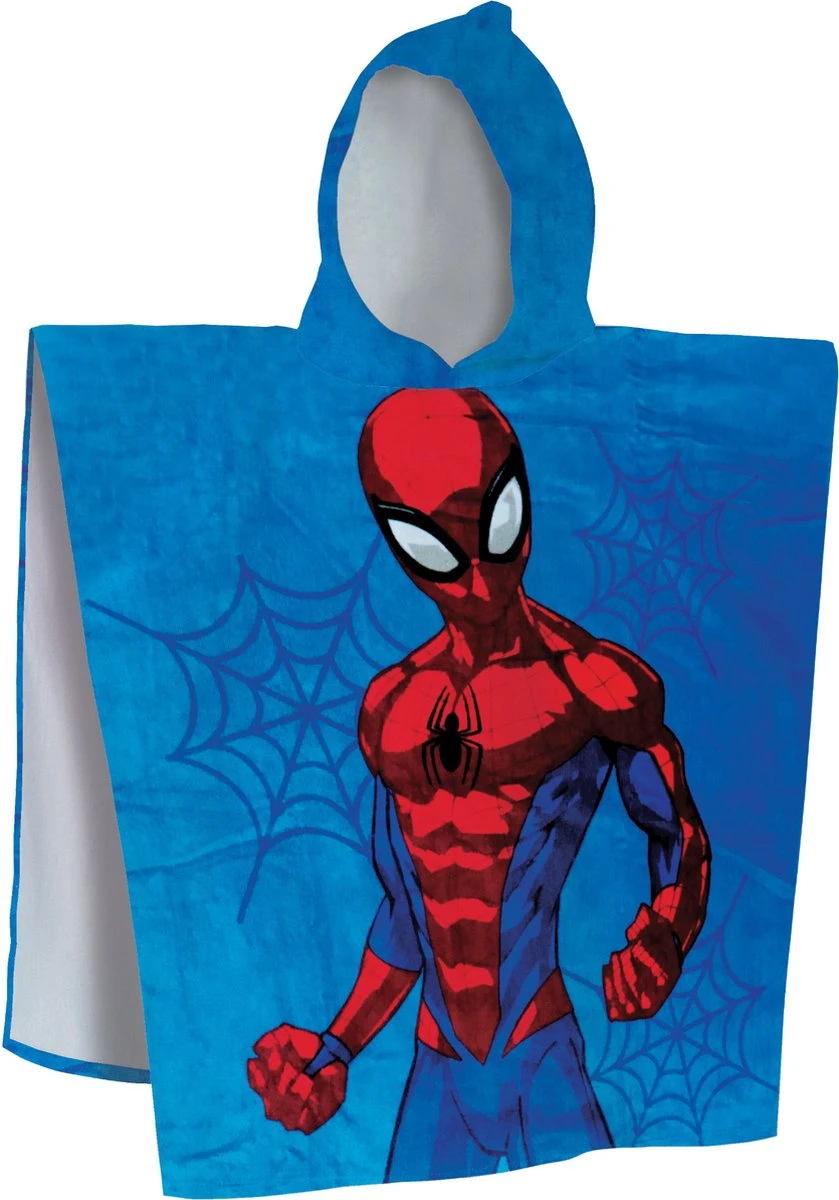 Spider-Man, Hero - Poncho / Badcape - 60 X 120 Cm - Katoen 1 Spider-Man, Hero - Poncho / Badcape - 60 X 120 Cm - Katoen