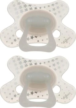 Difrax Fopspeen 6+ Maanden Natural Speen - Glow In The Dark - 2 Stuks