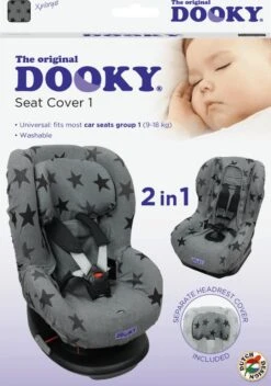 Dooky Seat Cover Groep 1 Autostoel Hoes Grey Star -Aanbiedingen BIBS Winkel 841x1200 5