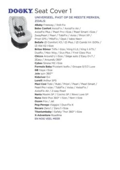 Dooky Seat Cover Groep 1 Autostoel Hoes Grey Star -Aanbiedingen BIBS Winkel 848x1200 11