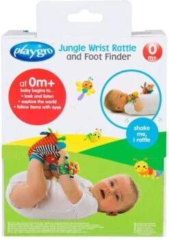 Playgro Pols- En Voetrammelaarset Zebra & Giraf - Set Van 4 Stuks, 2 Polsbandjes En 2 Rammelsokjes -Aanbiedingen BIBS Winkel 849x1200 3