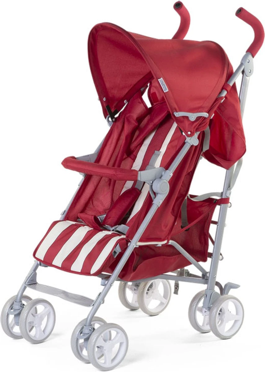 Buggy Childhome Retro Rood/Wit Streep 1 Buggy Childhome Retro Rood/Wit Streep