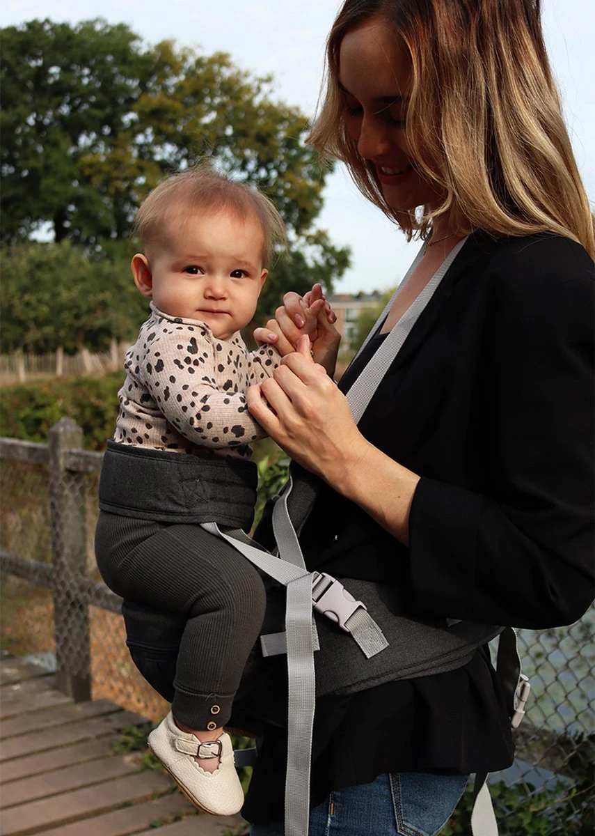 Deryan Pack Light Luxe Heupdrager - Ergonomische Draagzak + Opbergvakjes Grijs 6 Deryan Pack Light Luxe Heupdrager - Ergonomische Draagzak + Opbergvakjes Grijs - Afbeelding 6