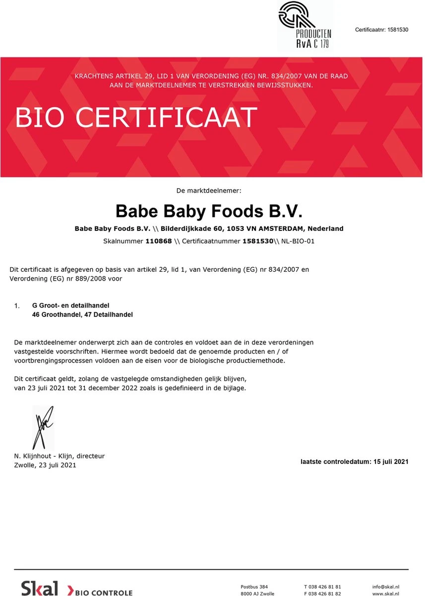 Babe Mix Box – 6 Smaken - Biologische Culinaire Babyhapjes Vanaf 8 Tot 36 Maanden - 6x200 Gram Babyvoeding- Winnaar Baby Innovation Award 2022 – Beste Babyvoeding 2022 7 Babe Mix Box – 6 Smaken - Biologische Culinaire Babyhapjes Vanaf 8 Tot 36 Maanden - 6x200 Gram Babyvoeding- Winnaar Baby Innovation Award 2022 – Beste Babyvoeding 2022 - Afbeelding 7