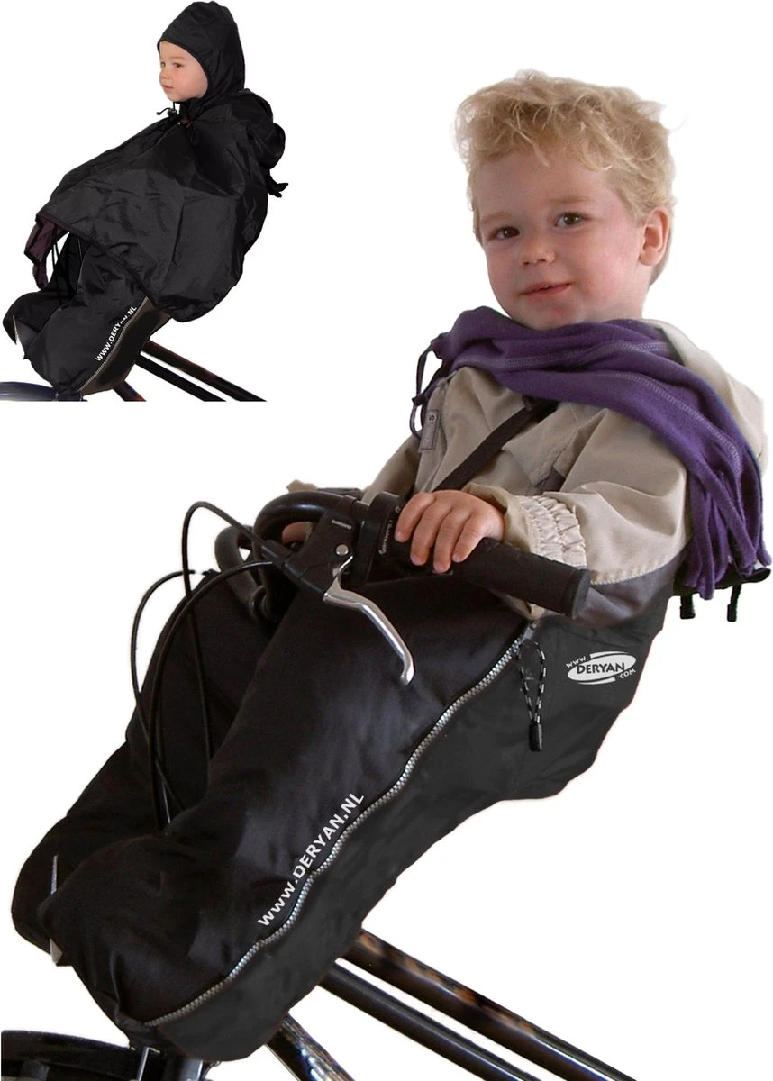 Deryan Bike-a-way Fietsstoeltje Voor - Fiets Regenhoes - Warme Jas En Windbreaker + Regenponcho - Bobike & Yepp 7 Deryan Bike-a-way Fietsstoeltje Voor - Fiets Regenhoes - Warme Jas En Windbreaker + Regenponcho - Bobike & Yepp - Afbeelding 7