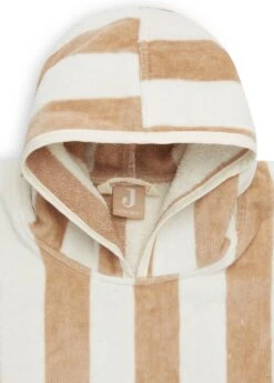 Jollein Badponcho Stripe Terry - Biscuit - GOTS -Aanbiedingen BIBS Winkel 858x1200 4