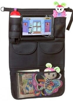 A3 Baby & Kids Autostoel Organizer Met Tablet Houder - Zwart -Aanbiedingen BIBS Winkel 865x1200 2