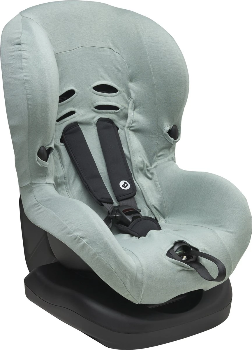 Meyco Autostoelhoes Basic Jersey - Stone Green - Groep 1 1 Meyco Autostoelhoes Basic Jersey - Stone Green - Groep 1