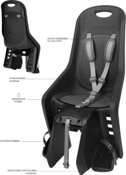 Polisport Bubbly Maxi MIK HD Kinderzitje - Zwart/donkergrijs -Aanbiedingen BIBS Winkel 866x1200 10