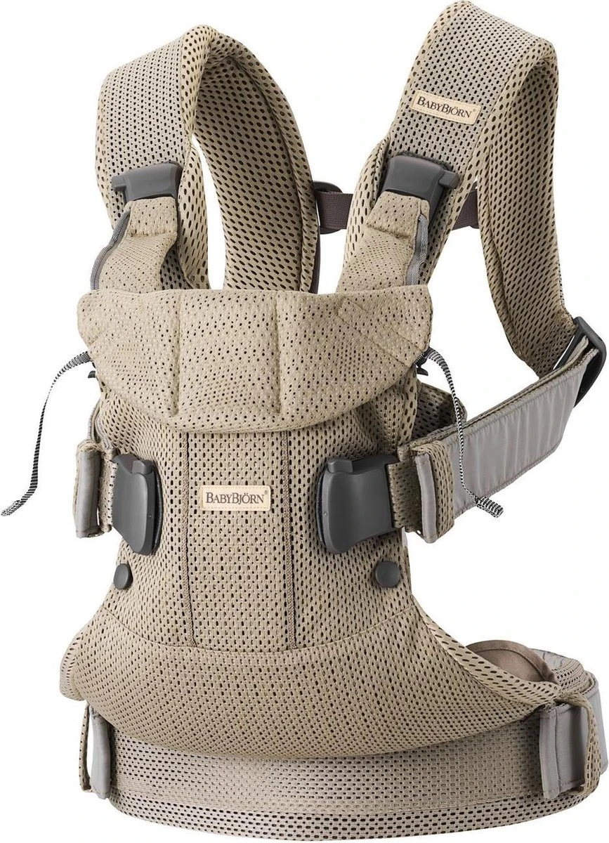 BabyBjörn Draagzak One Air - 3D Mesh - Grijs-beige 11 BabyBjörn Draagzak One Air - 3D Mesh - Grijs-beige - Afbeelding 11