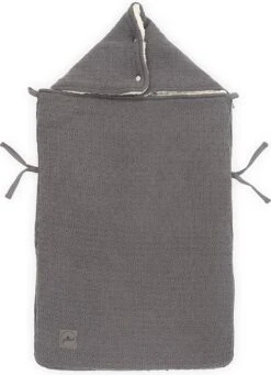 Jollein Voetenzak Voor Autostoel & Kinderwagen - Bliss Knit - Storm Grey -Aanbiedingen BIBS Winkel 868x1200 11