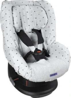 Dooky Seat Cover Groep 1 Autostoel Hoes Light Grey Crowns -Aanbiedingen BIBS Winkel 870x1200 9