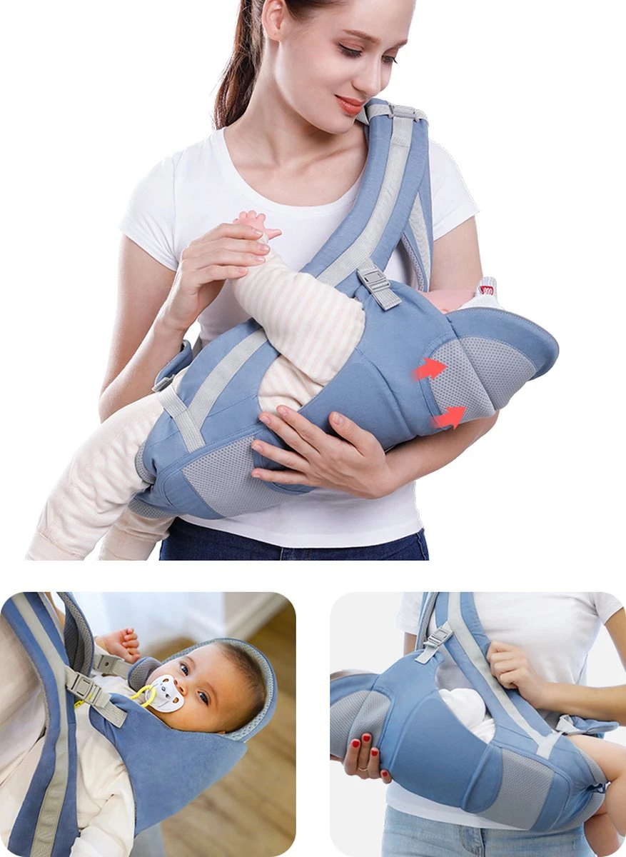 Merkloos Ergonomische Babydraagzak - 15 In 1 - Donkerblauw - 0 Tot 48 Maanden - Babydrager -Buikdrager En Rugdrager - Baby Draagzak - Ergonomisch - Heupdrager 2 Merkloos Ergonomische Babydraagzak - 15 In 1 - Donkerblauw - 0 Tot 48 Maanden - Babydrager -Buikdrager En Rugdrager - Baby Draagzak - Ergonomisch - Heupdrager - Afbeelding 2