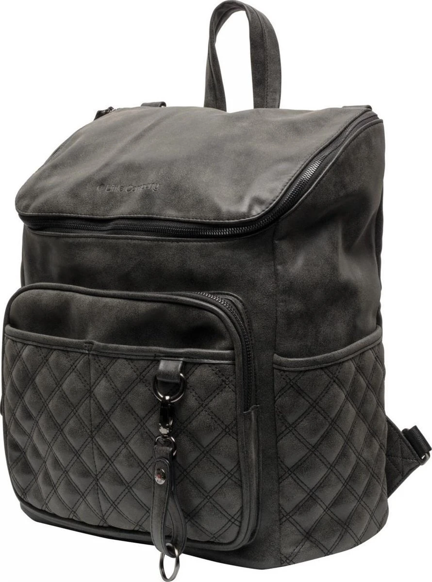 Little Company Lisbon Quilted Luiertas - Zwart 2 Little Company Lisbon Quilted Luiertas - Zwart - Afbeelding 2