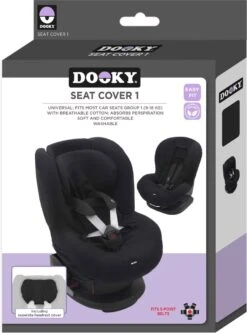Dooky Seat Cover Groep 1 Autostoel Hoes Black Uni -Aanbiedingen BIBS Winkel 890x1200 8