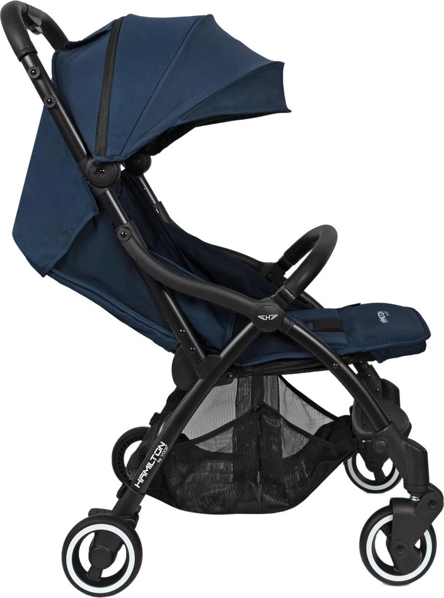 Hamilton By Yoop One Prime X1 Buggy - Premium Stroller Met One Hand Folding Technologie - Blauw - Lichte, Verstelbare En Wendbare Kinderwagen Met Vele Gemakken 7 Hamilton By Yoop One Prime X1 Buggy - Premium Stroller Met One Hand Folding Technologie - Blauw - Lichte, Verstelbare En Wendbare Kinderwagen Met Vele Gemakken - Afbeelding 7