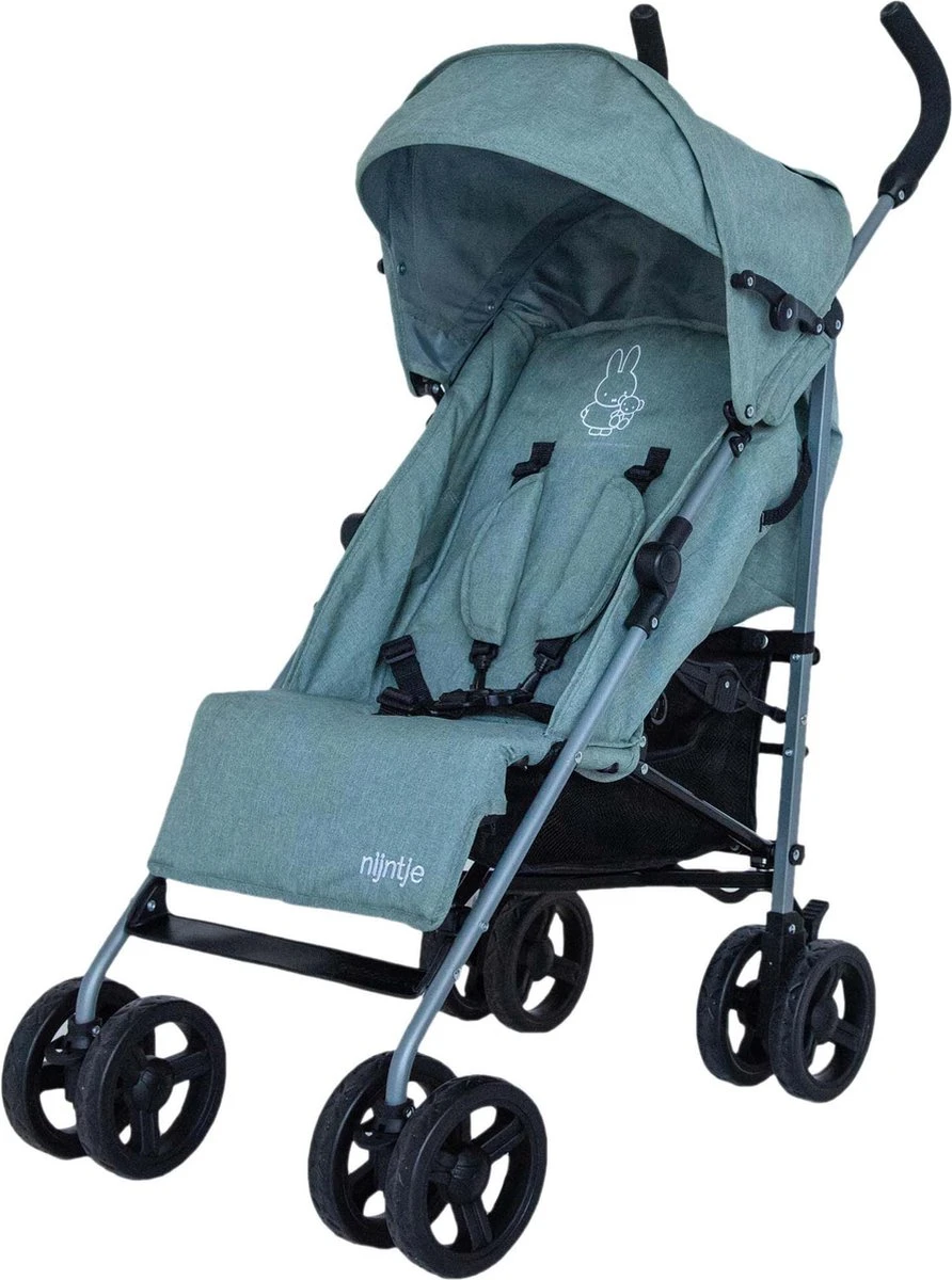 Prénatal Buggy Nijntje - Kinderwagen Met Boodschappenmand - Inklapbare Plooibuggy - Makkelijk Verstelbare Wandelwagen - Groen 1 Prénatal Buggy Nijntje - Kinderwagen Met Boodschappenmand - Inklapbare Plooibuggy - Makkelijk Verstelbare Wandelwagen - Groen