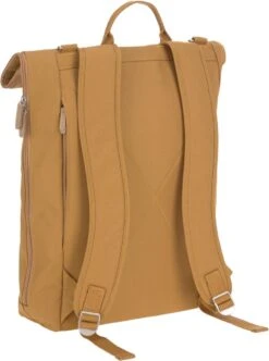 LÄSSIG Luiertas Rolltop Backpack Rugzak Incl Verschoningsmatje - Curry -Aanbiedingen BIBS Winkel 893x1200 1