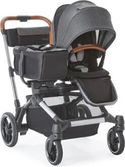 Contours Element ® Multifunctioneel Kinderwagen Met Reiswieg En Shopping Bag - Tweelingwagen - Duowagen- Met Boodschappenmand