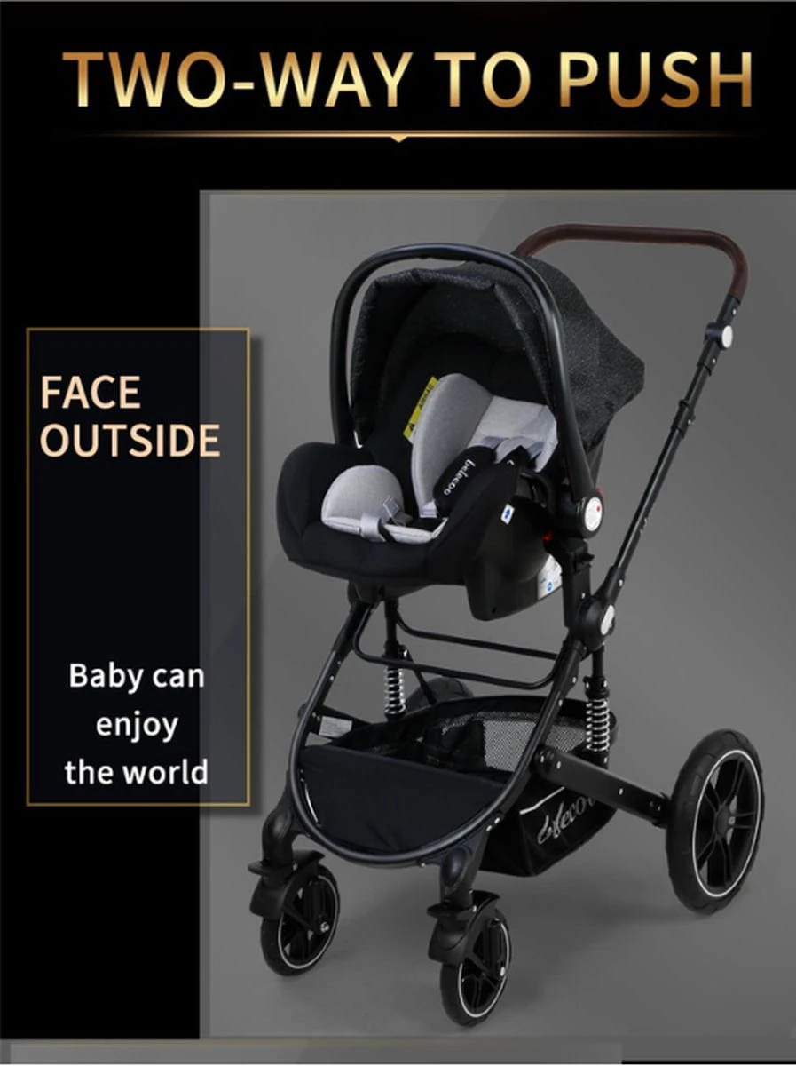 Merkloos 3 In 1 Kinderwagen - Buggy - Opklapbare Wandelwagen - Opvouwbaar - Kinderwagen 3 In 1 - Wandelwagen - Kinderwagens - Kinderwagen 3 In 1 Incl Autostoel - Wandelwagen Baby - Maxi-Cosi 4 Merkloos 3 In 1 Kinderwagen - Buggy - Opklapbare Wandelwagen - Opvouwbaar - Kinderwagen 3 In 1 - Wandelwagen - Kinderwagens - Kinderwagen 3 In 1 Incl Autostoel - Wandelwagen Baby - Maxi-Cosi - Afbeelding 4