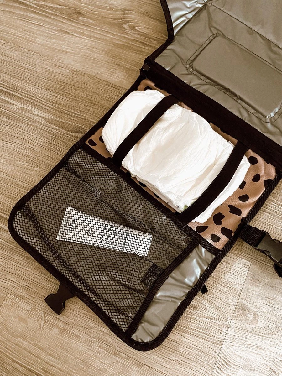 BabyBird - Verschoonmatje Leopard - Waterbestendig 2 BabyBird - Verschoonmatje Leopard - Waterbestendig - Afbeelding 2