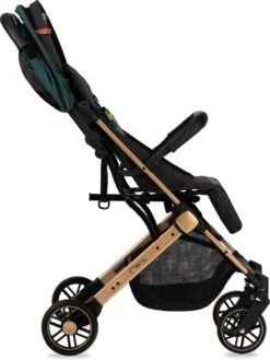 MoMi Wandelwagen - Compacte Lichtgewicht Buggy - Estelle - Green-Gold (geschikt Van 6mnd - 15kg) -Aanbiedingen BIBS Winkel 902x1200 10