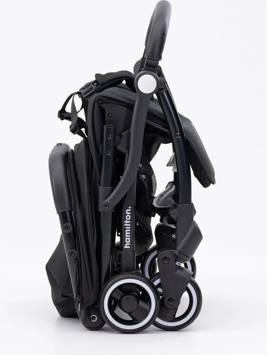 Hamilton By Yoop X1 Plus Kinderwagen - Buggy Met Monteerbare Wieg - Premium Stroller Met One Hand Folding Technologie - Nieuw, Hoger, Uitgebreider 2023 Model - Zwart - Licht, Verstelbaar, Wendbaar En Geschikt Van 0 Maanden Tot 4 Jaar 9 Hamilton By Yoop X1 Plus Kinderwagen - Buggy Met Monteerbare Wieg - Premium Stroller Met One Hand Folding Technologie - Nieuw, Hoger, Uitgebreider 2023 Model - Zwart - Licht, Verstelbaar, Wendbaar En Geschikt Van 0 Maanden Tot 4 Jaar - Afbeelding 9