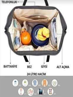 Luiertas Rugzak - Zwart - Inclusief Flessenwarmhouder - Kinderwagenhaken En Isoleervak 7 Luiertas Rugzak - Zwart - Inclusief Flessenwarmhouder - Kinderwagenhaken En Isoleervak -Aanbiedingen BIBS Winkel 904x1200 4