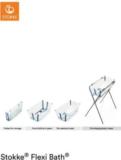 Stokke® Flexi Bath® Transparent Blue 19 Stokke® Flexi Bath® Transparent Blue -Aanbiedingen BIBS Winkel 909x1200