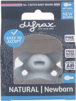 Fopspeen Difrax Newborn Natural Pure | Ice Blauw -Aanbiedingen BIBS Winkel 910x1200 19